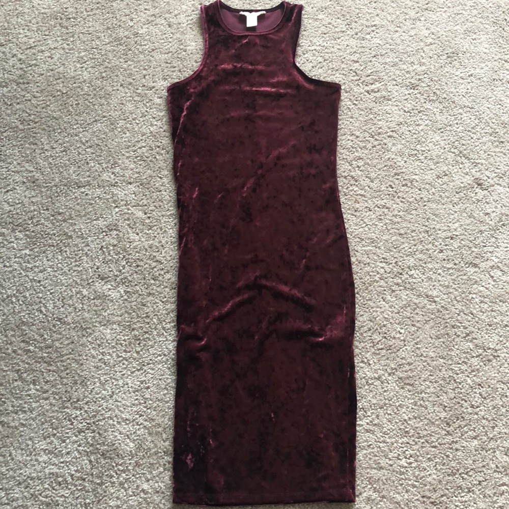 VELVET MINI DRESS